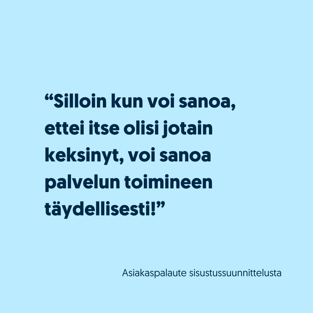 sisustussuunnittelija kokemuksia