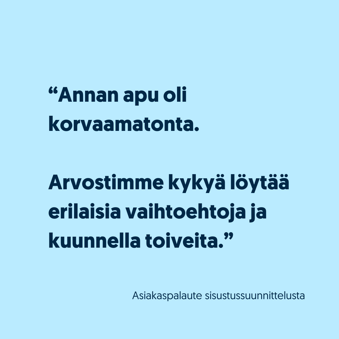 kodin sisustuksen suunnittelu